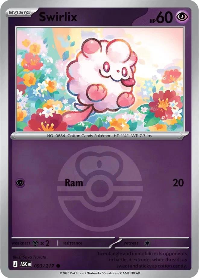 Ascended Heroes Swirlix [Ball] Pokémon card